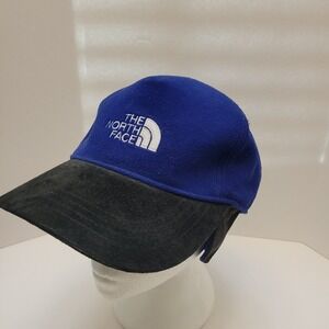 The North Face Baseball Cap Gore Windstopper Ear Flap Blue Adjustable Hat Sz Reg